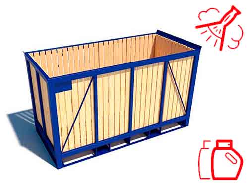 Wasch- und Desinfektionsanlage für Kisten und Paletten